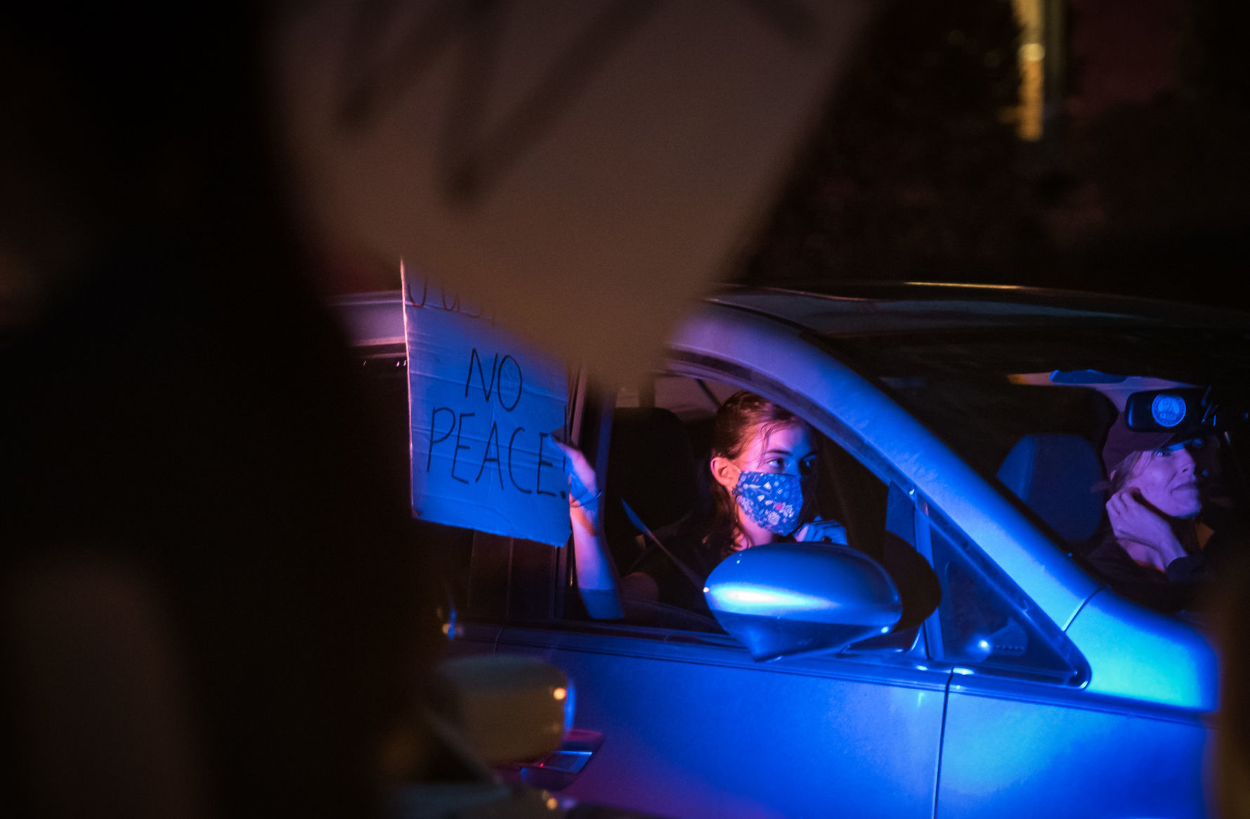 Protest at Mayor Allen Joinesā House